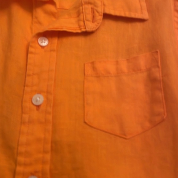 Janie and Jack size 4 NWOT orange long sleeve shirt perfect condition - Picture 4 of 8